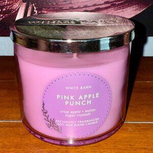 NEW Bath and Body Works PINK APPLE PUNCH 3-Wick 14.5 oz Candle